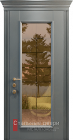Входные двери МДФ в Домодедово «Двери МДФ со стеклом»